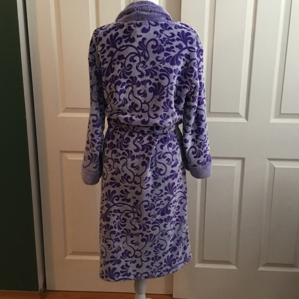 Purple Floral Loungewear Gothvibe Women's Robe Size L - Picture 5 of 9